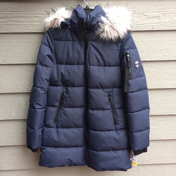 Luxurious Nautica Water Resistant Navy Warm Puffer Parka - Picture 8 of 16